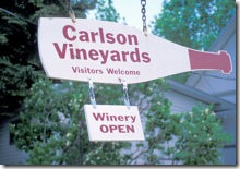 Carlson Vineyards Sign